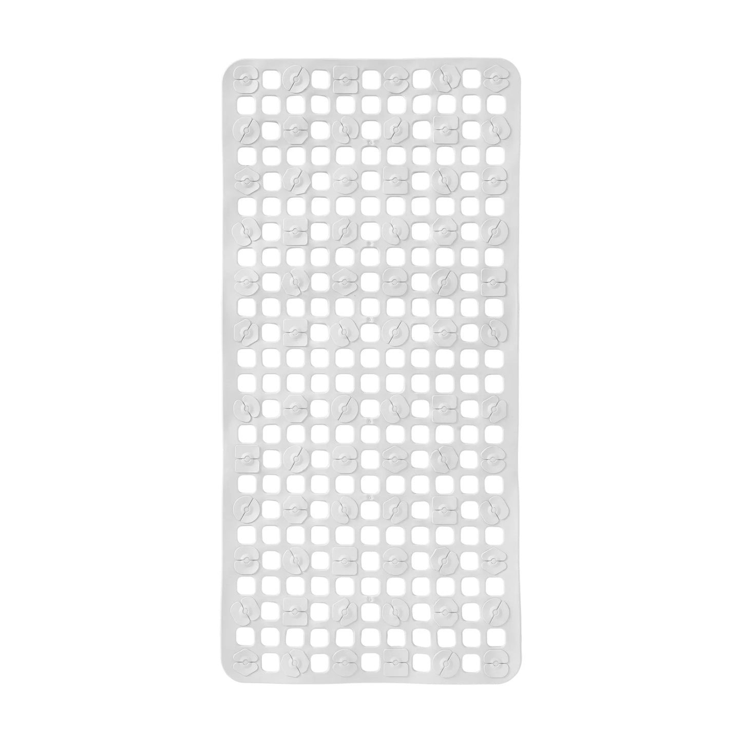 שטיח אמבטיה מלבני לבן