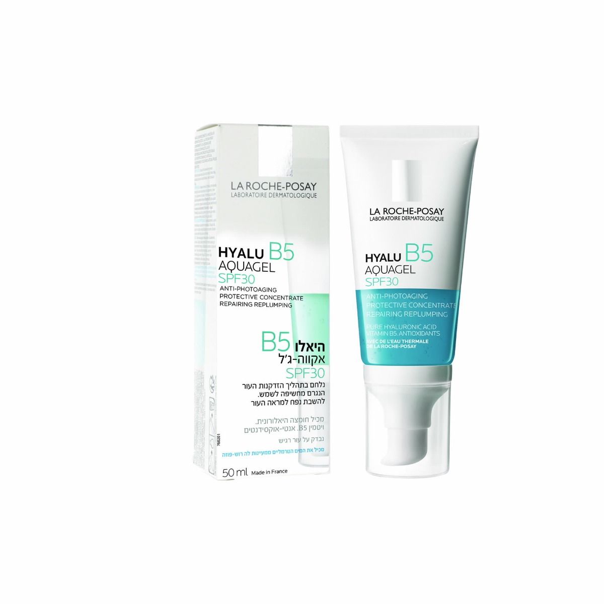 היאלו B5 קרם ג'ל SPF30 להשבת נפח ושיקום מראה העור 50 מ"ל