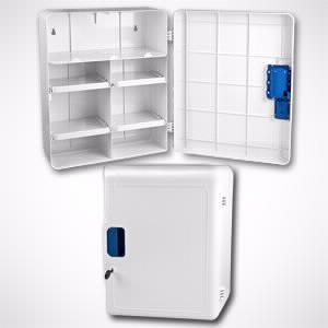 ארון עזרה ראשונה צבע לבן כולל נעילה לא מזווד