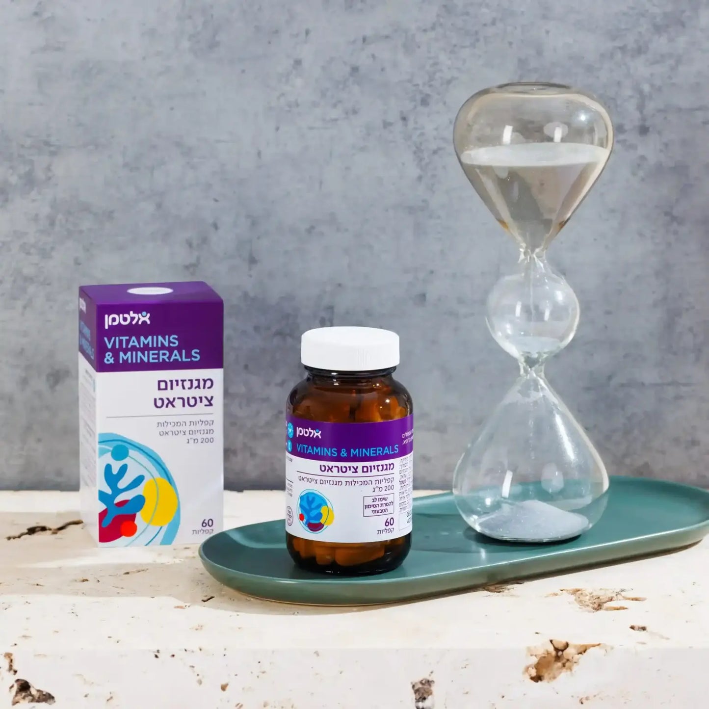 תוסף תזונה אלטמן מגנזיום ציטראט 200 מ"ג