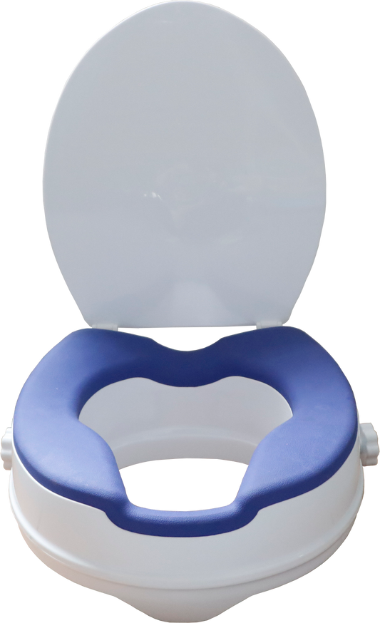 הגבהה לאסלה מרופדת עם מכסה