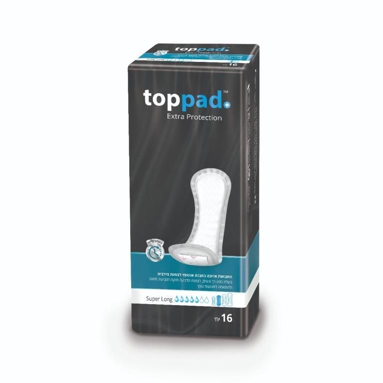 תחבושת טופ פד סופר לונג 16 יחידות toppad