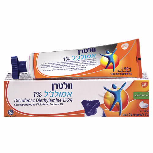 וולטרן אמולג'ל 1% לטיפול מקומי בכאב 150 גרם