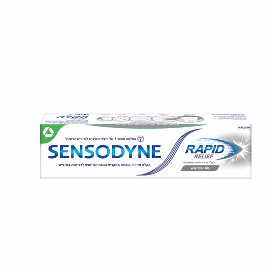 SENSODYNE משחת שיניים סנסודיין רפיד רליף להלבנה