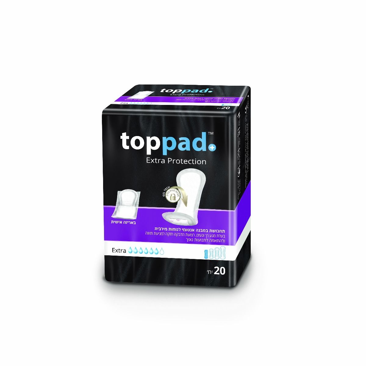 טופ פד אקסטרה 20 יחידות