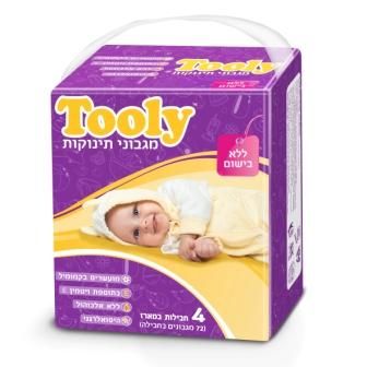 מגבונים לחים ללא בישום TOOLY מארז 4 יחידות