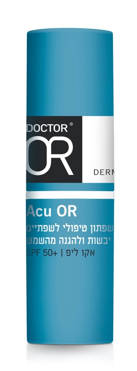 ACU OR - שפתון טיפולי לשפתיים יבשות ולהגנה מהשמש ד"ר עור 4.5 מ"ל DR OR