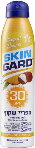 ספריי שקוף 30 SPF בניחוח אננס ליצ'י