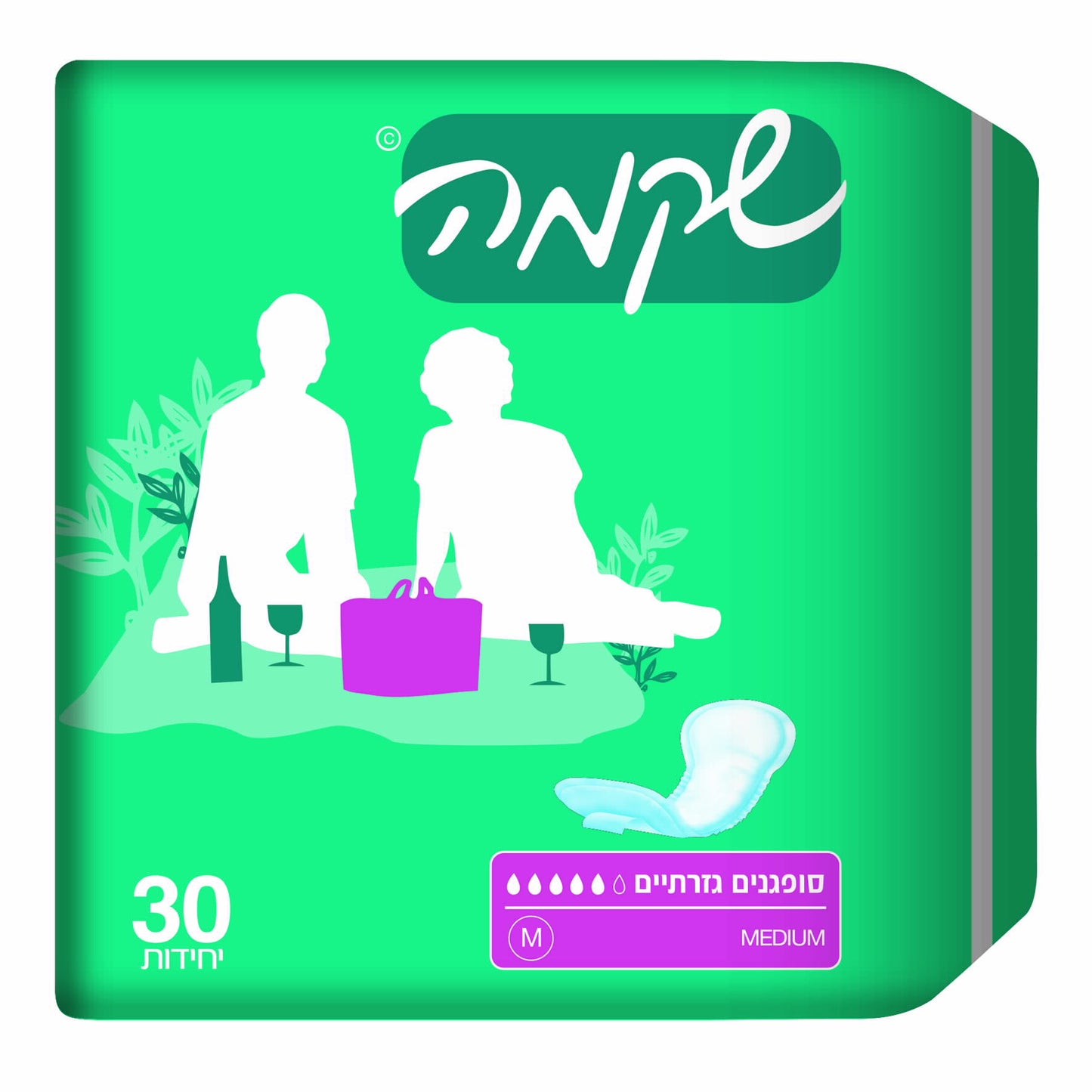 סופגן למבוגרים שקמה אקסטרה סופר M לבריחת שתן