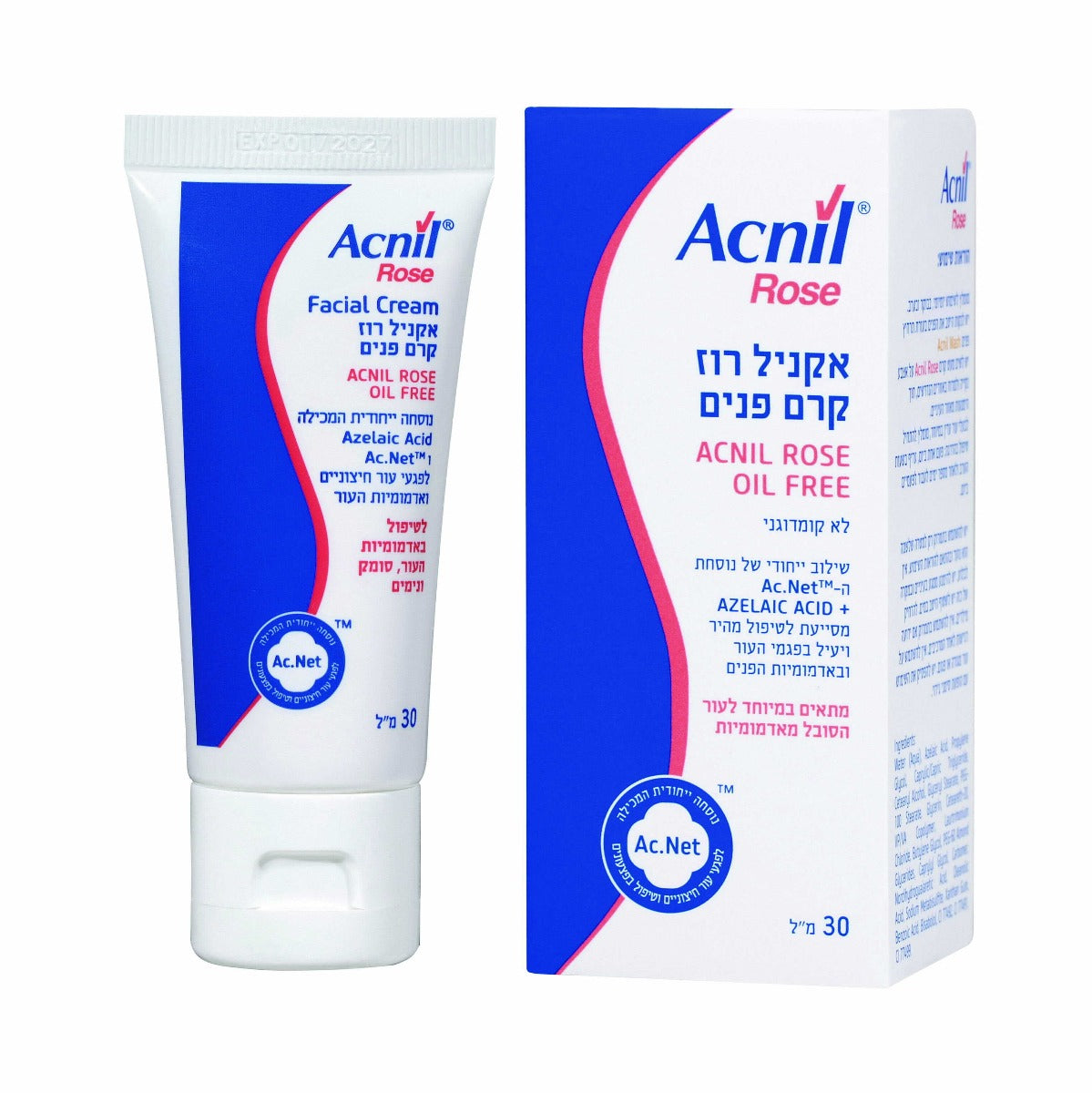 קרם פנים אקניל רוז ACNIL