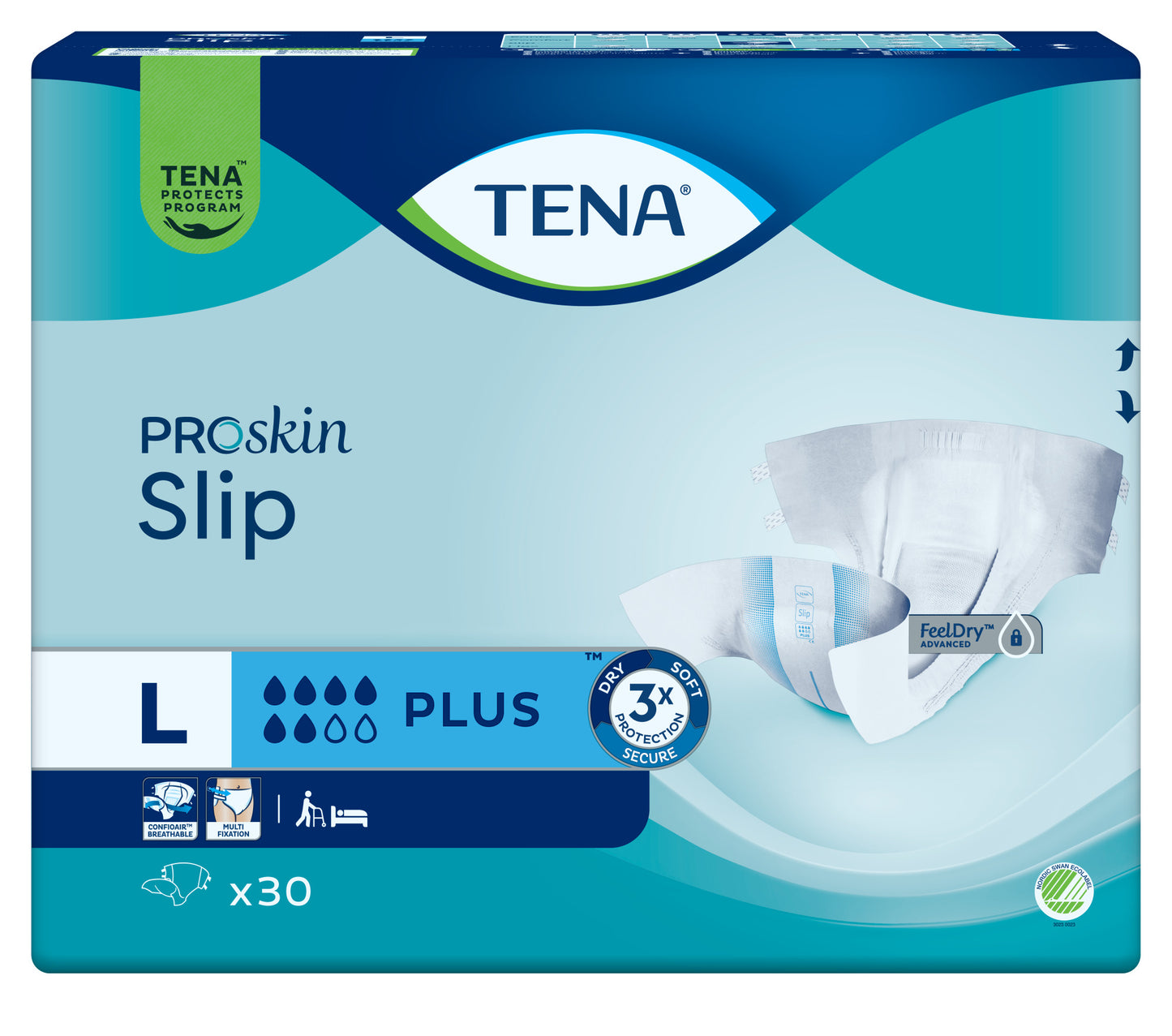 TENA חיתולים למבוגרים טנה סליפ פלוס 30 יחידות L