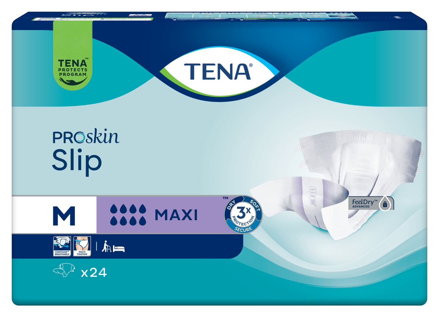 TENA חיתולים למבוגרים טנה סליפ מקסי 24 יחידות M