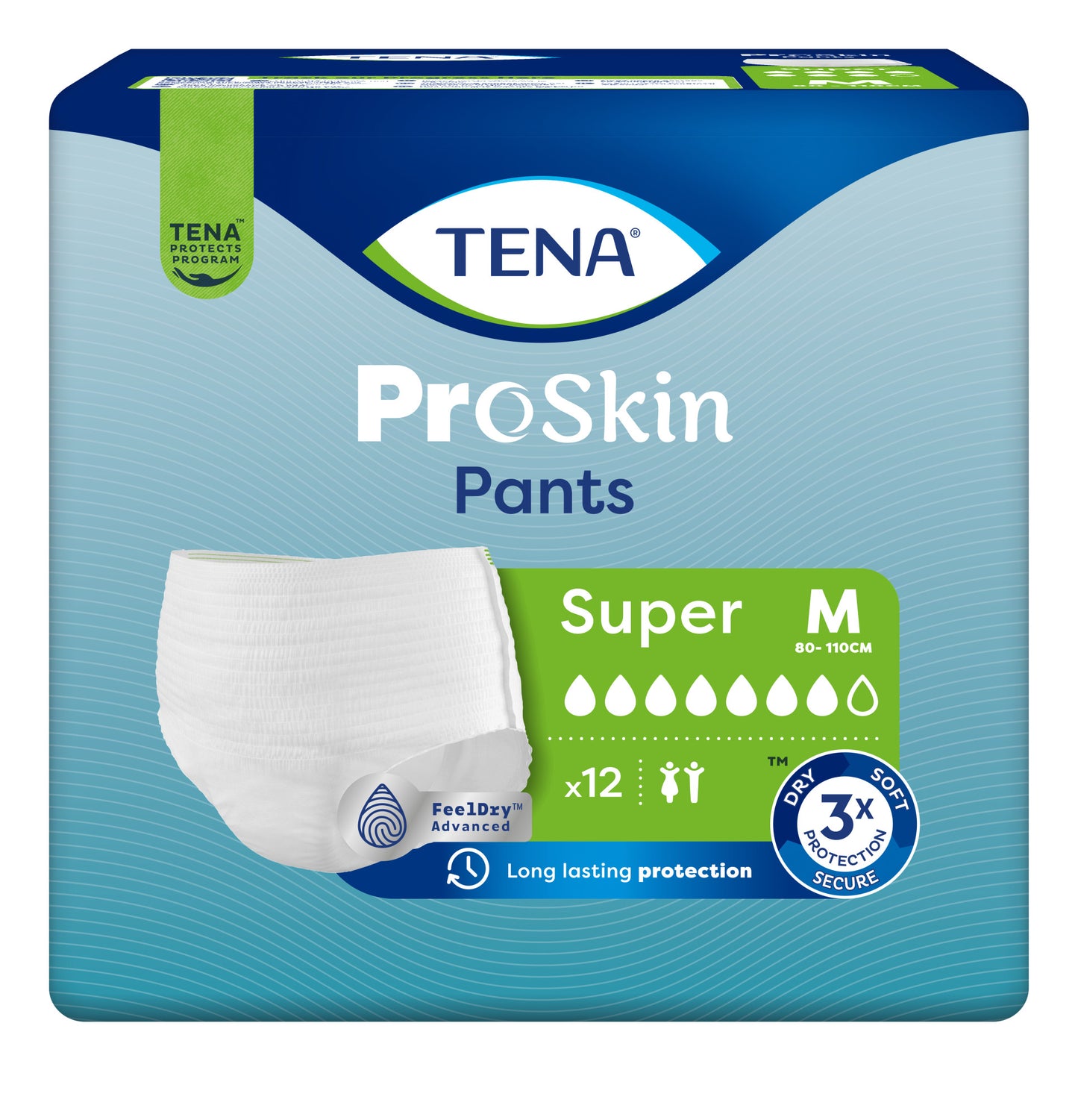 TENA תחתון סופר 12 י"ח M