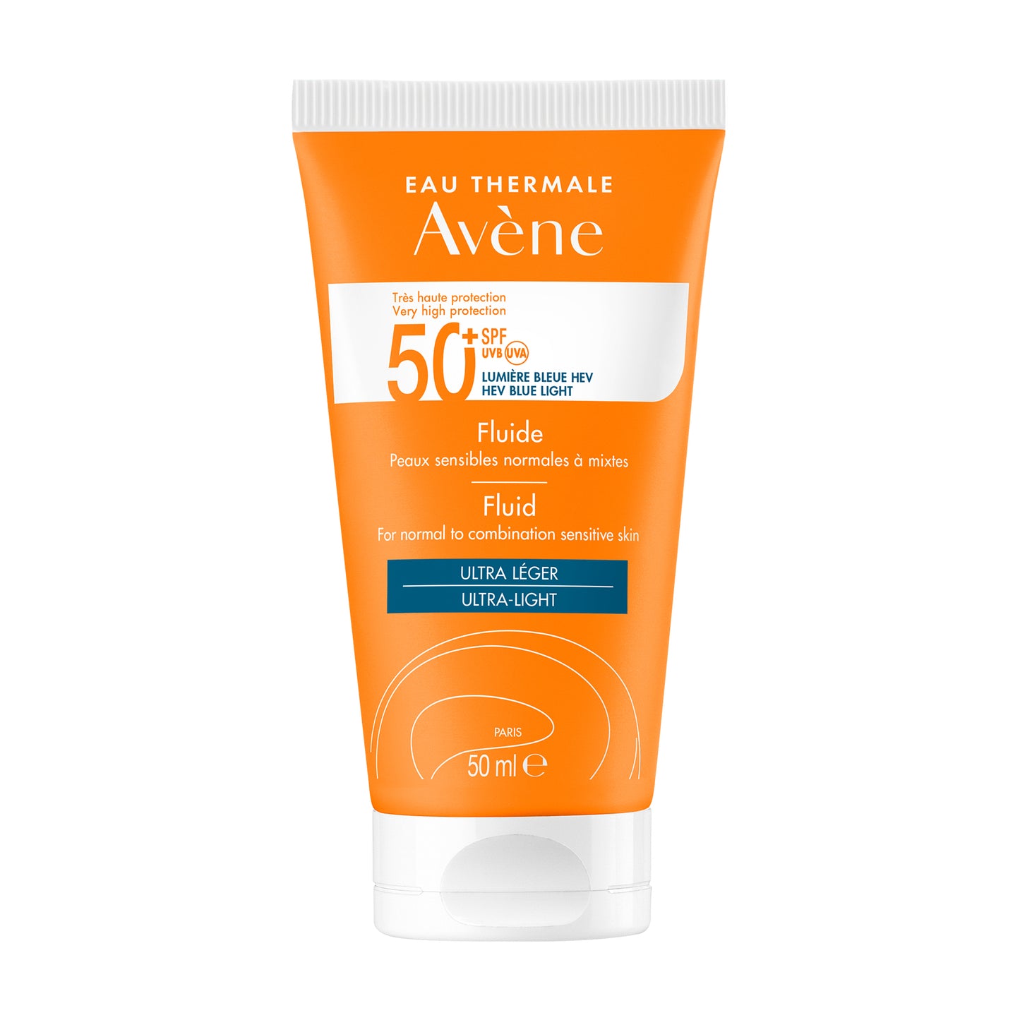 אוון תחליב הגנה מהשמש +SPF50 לעור רגיל עד מעורב AVENE