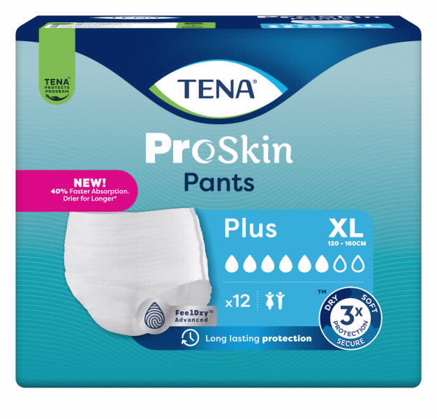 TENA תחתון פלוס 12 י"ח XL