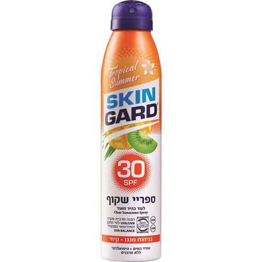 ספריי שקוף 30 SPF בניחוח מנגו קווי