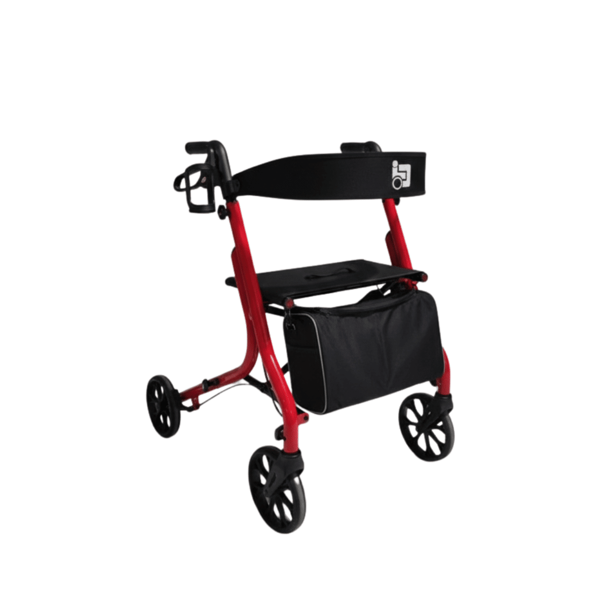 רולטור 4 גלגלים מתקפל עם מושב דגם Q צבע אדום