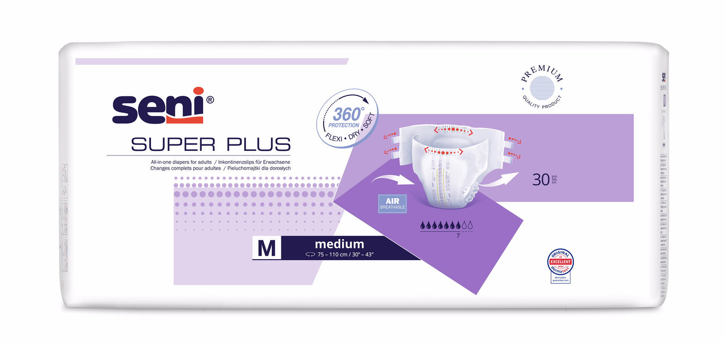 חיתולים למבוגרים - חיתול סופר פלוס מידה M - סאני SENI