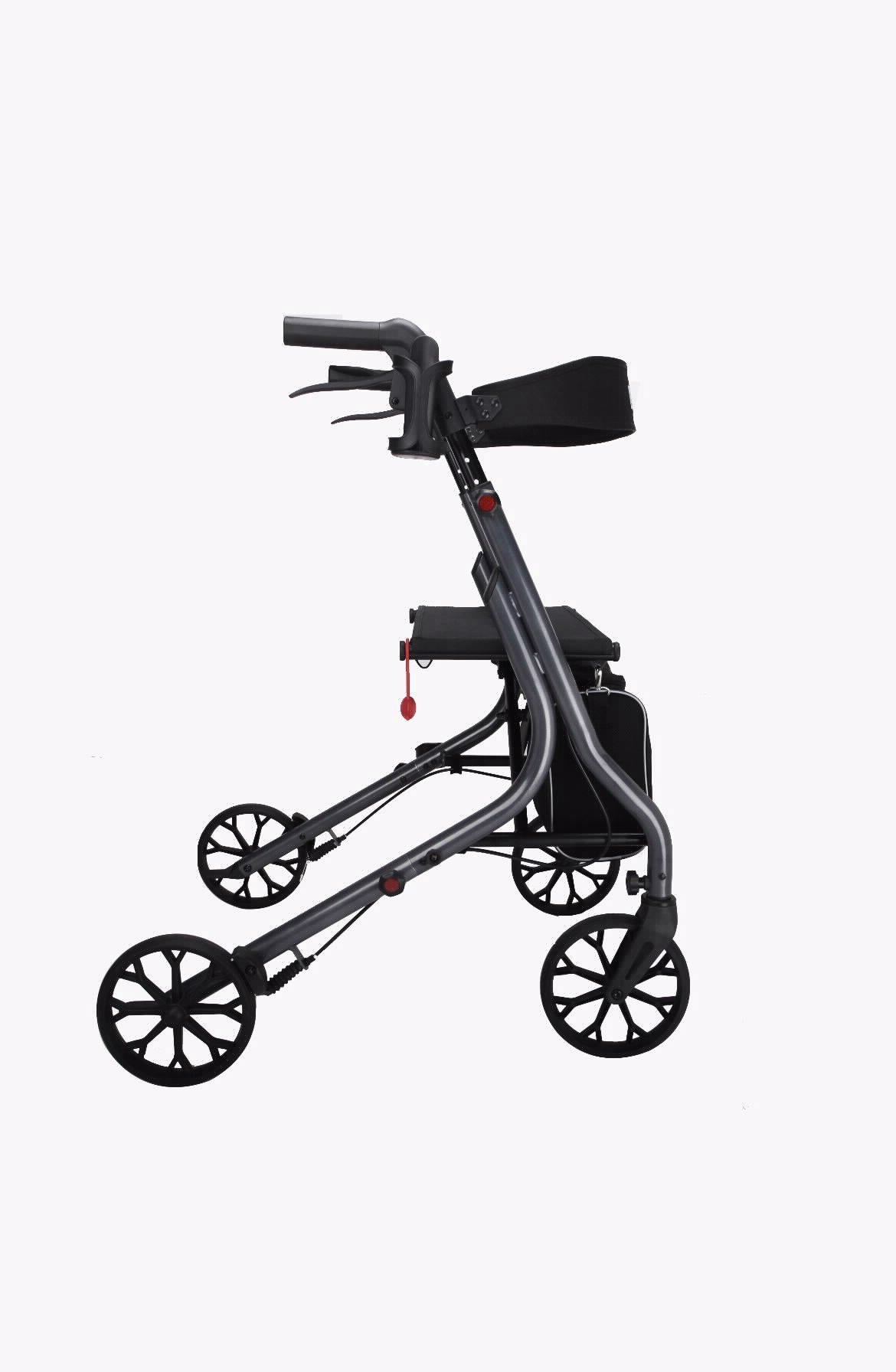 רולטור 4 גלגלים מתקפל עם מושב דגם Q צבע אפור