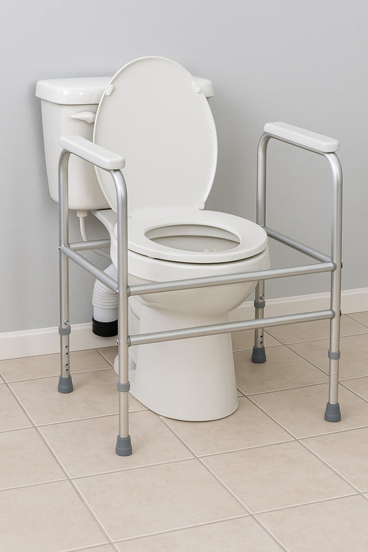 מסגרת בטיחות לשירותים בצורת הליכון