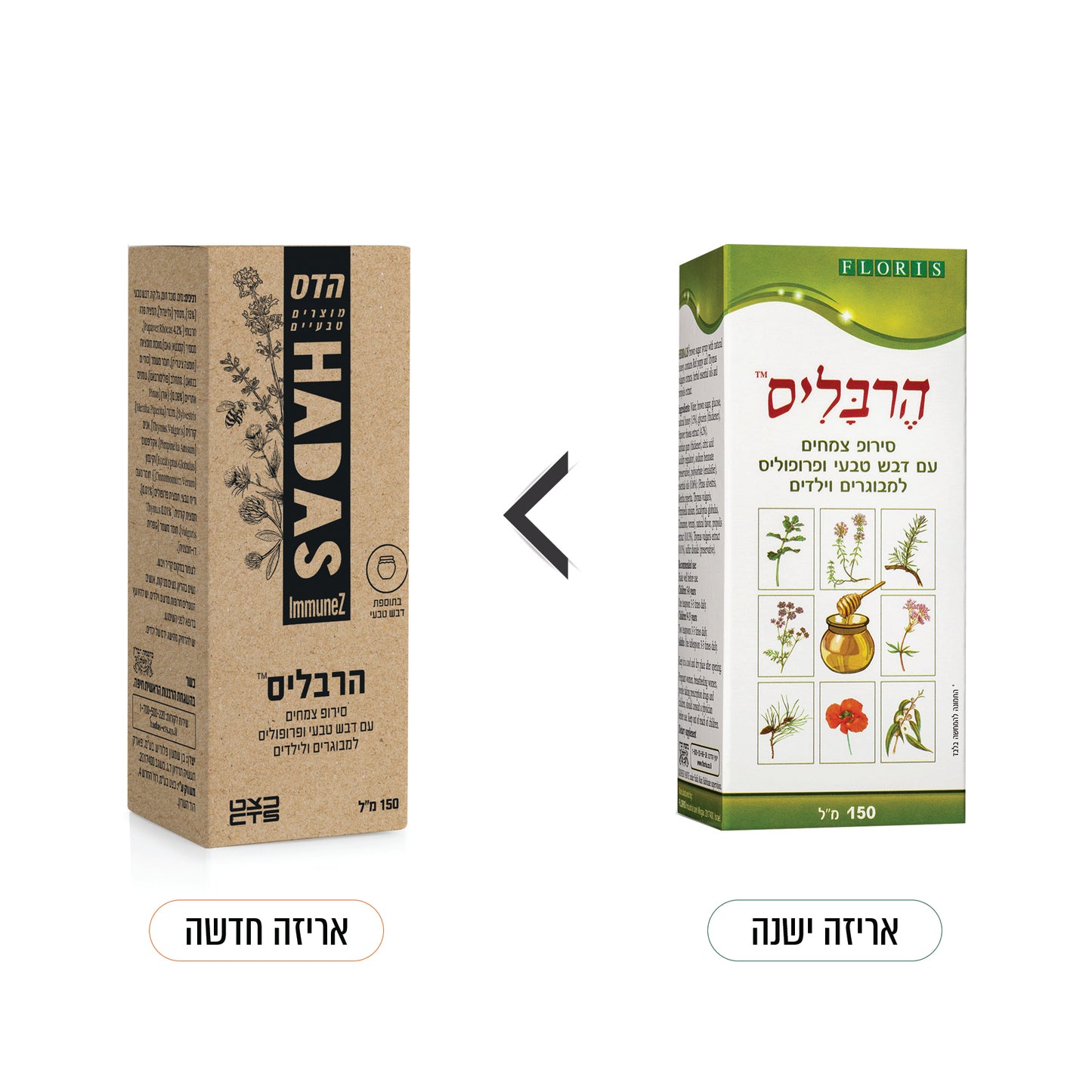 תוסף תזונה פלוריש הרבליס סירופ 150 מ"ל