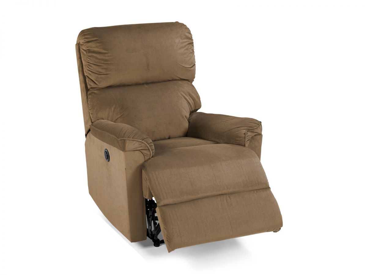 כורסת טלויזיה חשמלית מבד חום מוקה ד"ר גב FREEDOM