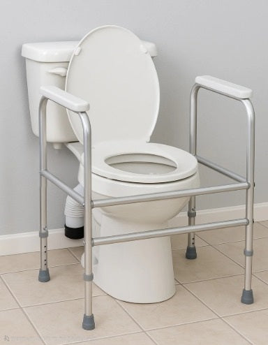 מסגרת בטיחות לשירותים בצורת הליכון