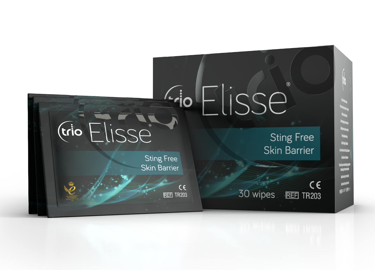 Trio Elisse Skin Barrier מגן עור סיליקוני לסטומה מגבונים
