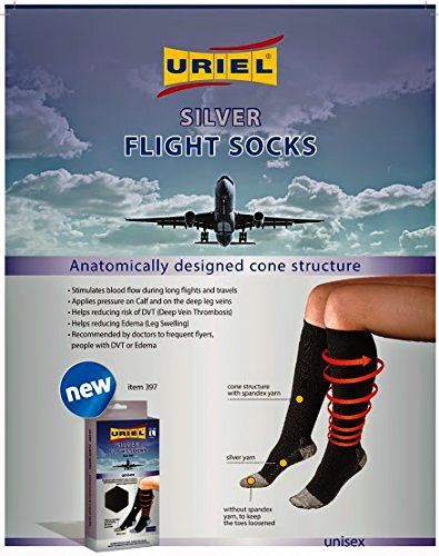 גרבי טיסה מידה 43 - 46 SILVER FLIGHT SOCKS