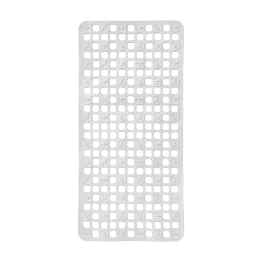 שטיח אמבטיה מלבני לבן