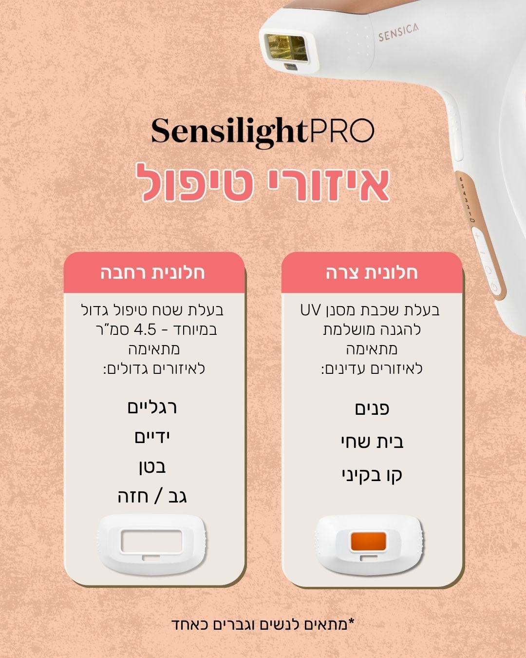 Sensilight PRO- מכשיר להסרת שיער