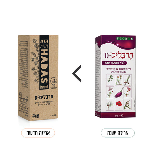 תוסף תזונה פלוריש סירופ הרבליס די 150 מ"ל
