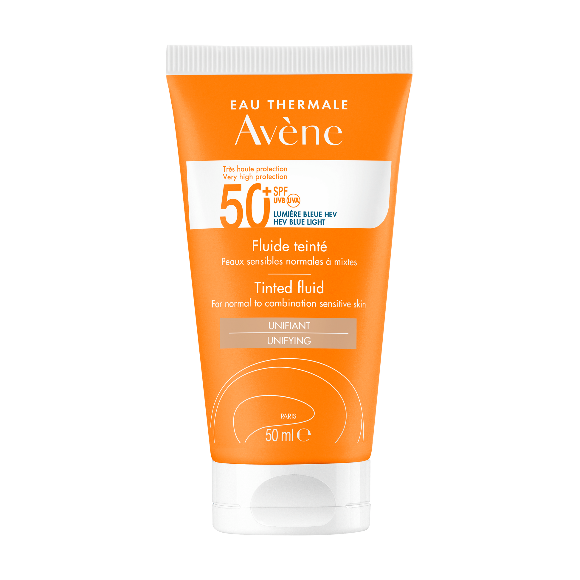תחליב הגנה מהשמש 50 מ"ל +SPF50 אוון עם גוון Tinted