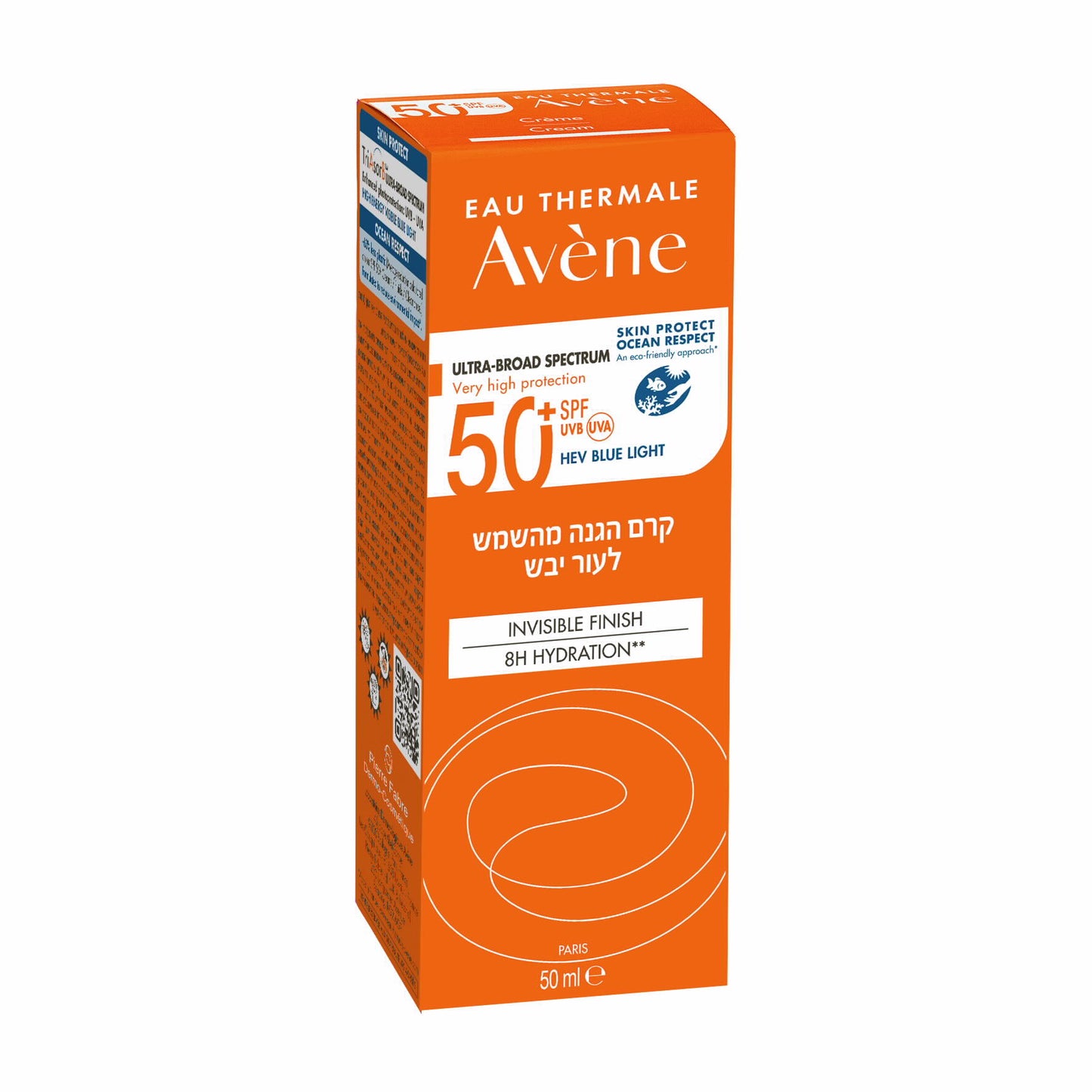 אוון קרם הגנה מהשמש +SPF50 לעור יבש  AVENE