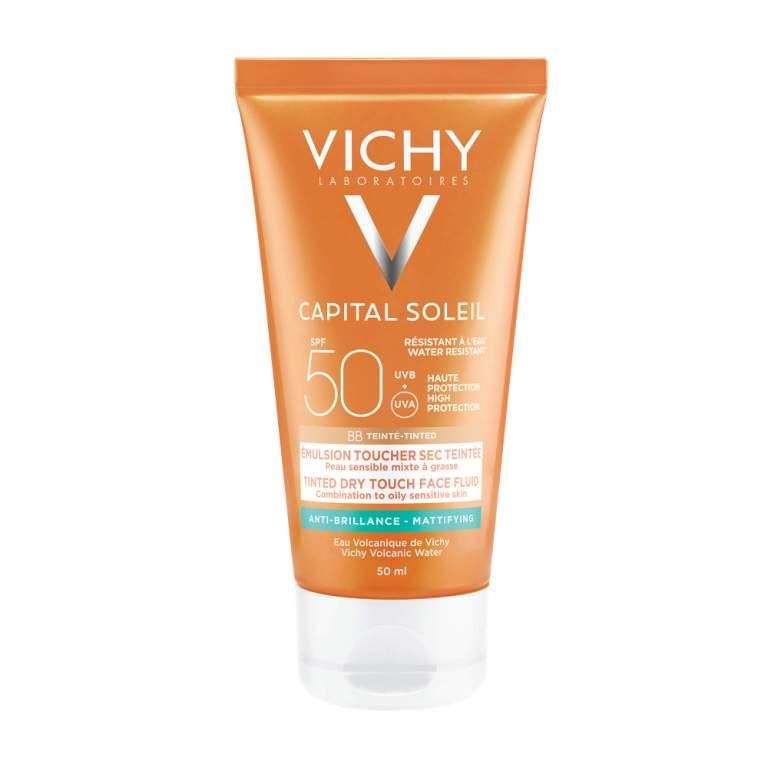 קרם הגנה BB המעניק גוון שזוף לפנים להגנה גבוהה SPF50 עם גוון 50ml וישי VICHY 
