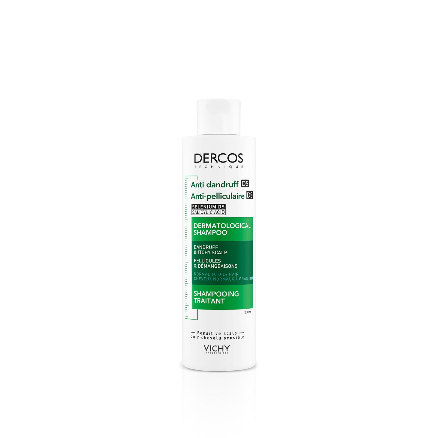 שמפו נגד קשקשים לשיער רגיל עד שמן VICHY DERCOS
