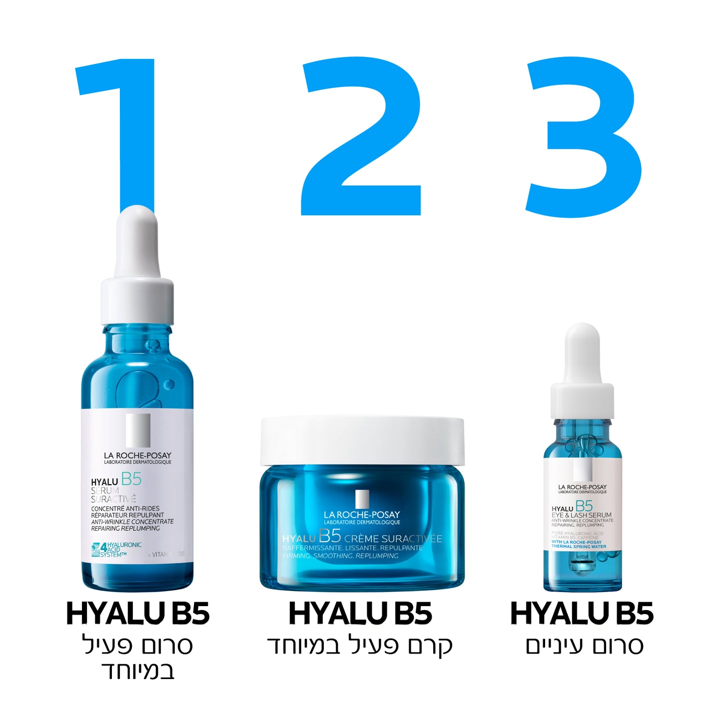 לה רוש פוזה קרם לחות Hyalu B5 אריזת מילוי