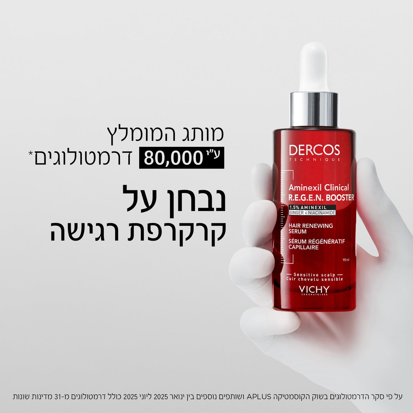 וישי סרום לשיער Dercos aminexil  R.E.G.E.N  לחידוש השיער