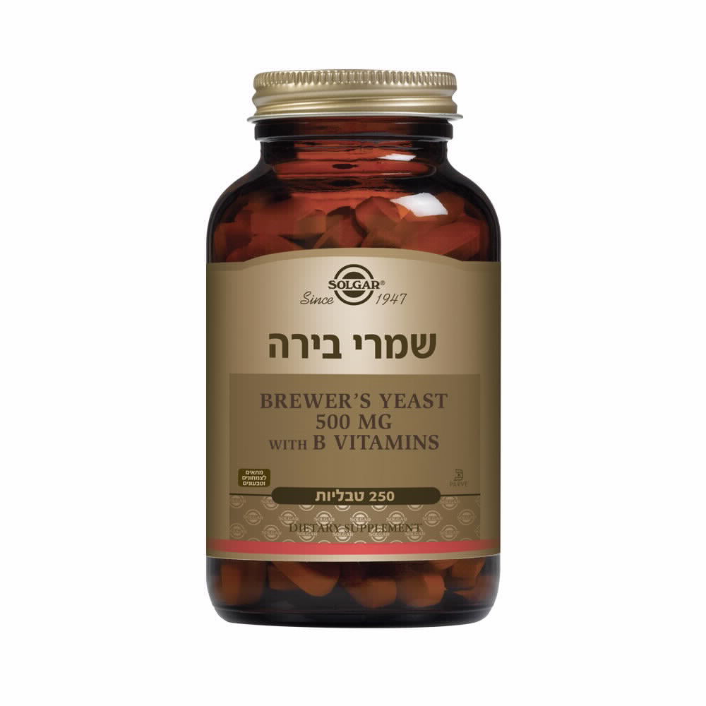 תוסף תזונה סולגאר שמרי בירה בתוספת B12