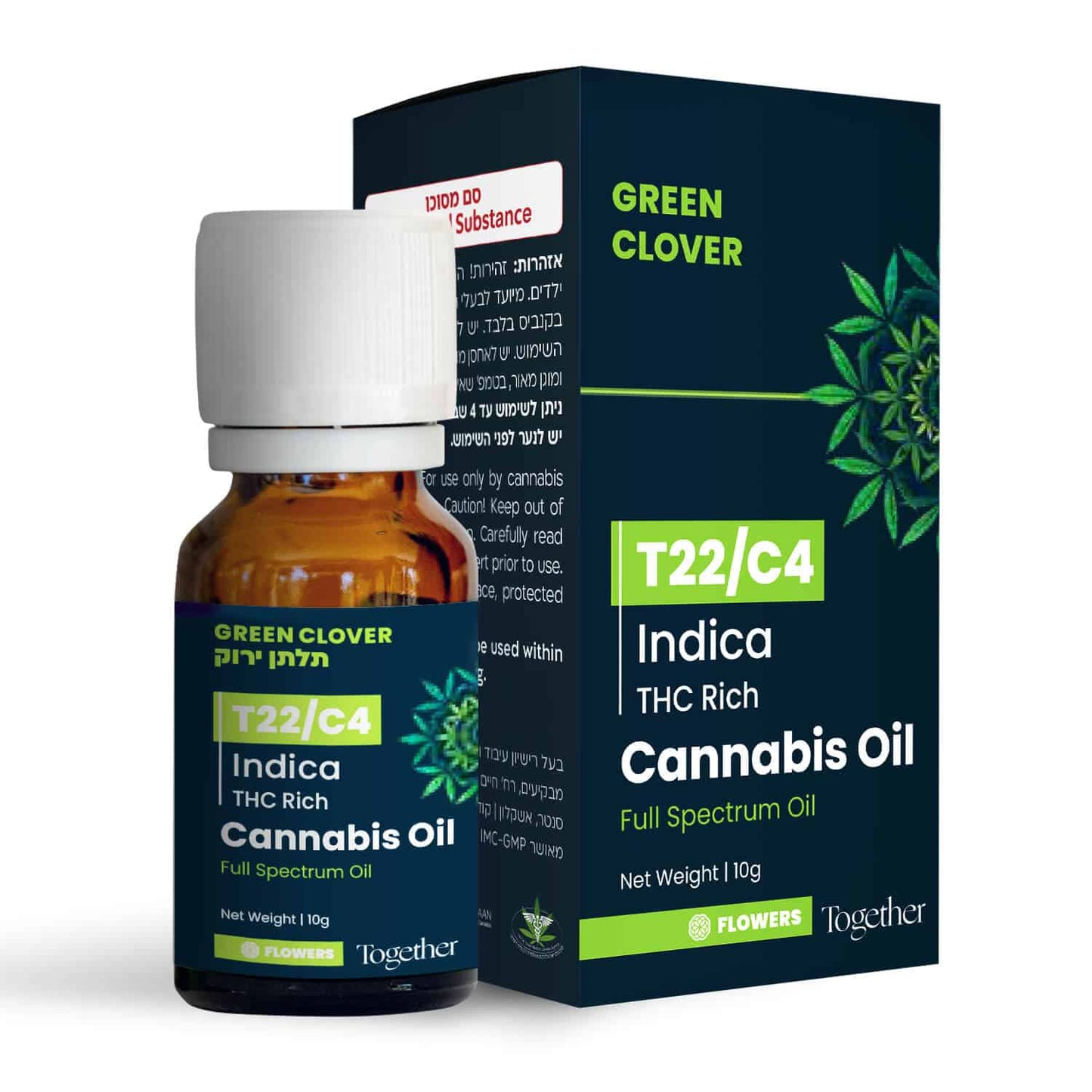שמן גרין קלובר T22/C4 אינדיקה טוגדר