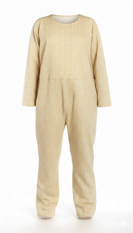 בגד למניעת פתיחת החיתול עם רוכסן בגב