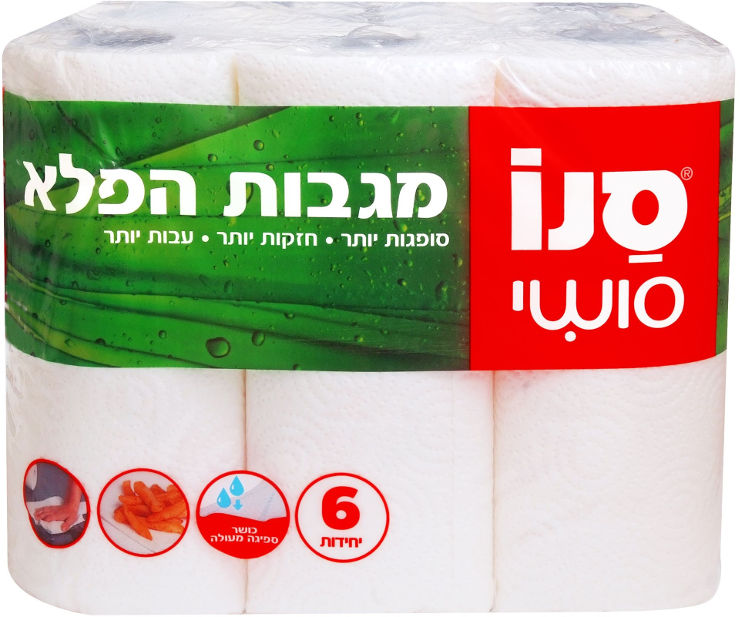 סנו סושי מגבת מטבח - 6 יחידות