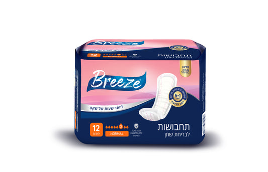 תחבושות סופגות למבוגרים בריז נורמל 12 יח' - BREEZE