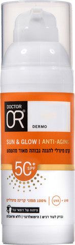 קרם הגנה מינרלי אנטי אייג'ינג DR OR SUN&GLOW