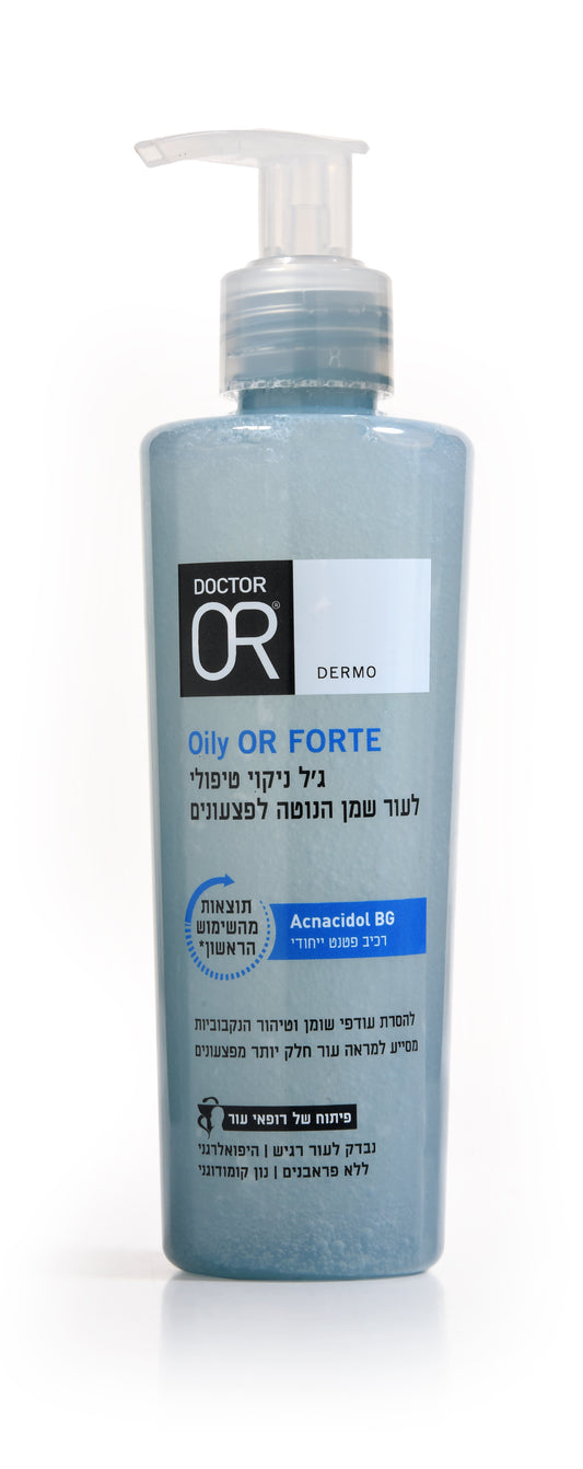 ג'ל ניקוי טיפולי לעור שמן 200 מ"ל OILY OR FORTE