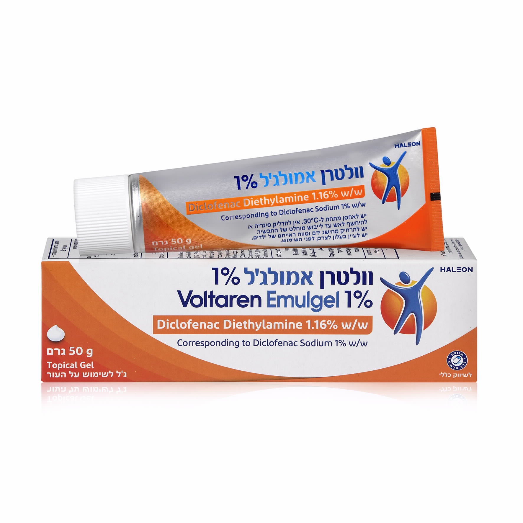 וולטרן אמולג'ל 1% לטיפול מקומי בכאב 50 גרם