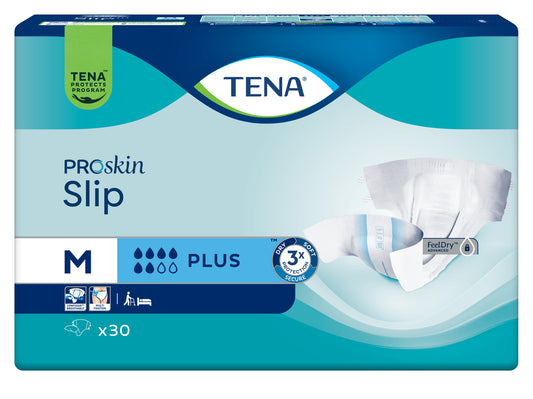 TENA חיתולים למבוגרים טנה סליפ פלוס 30 יחידות M