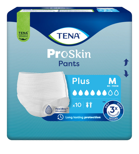 TENA תחתון סופג למבוגרים טנה פלוס 10 יחידות M