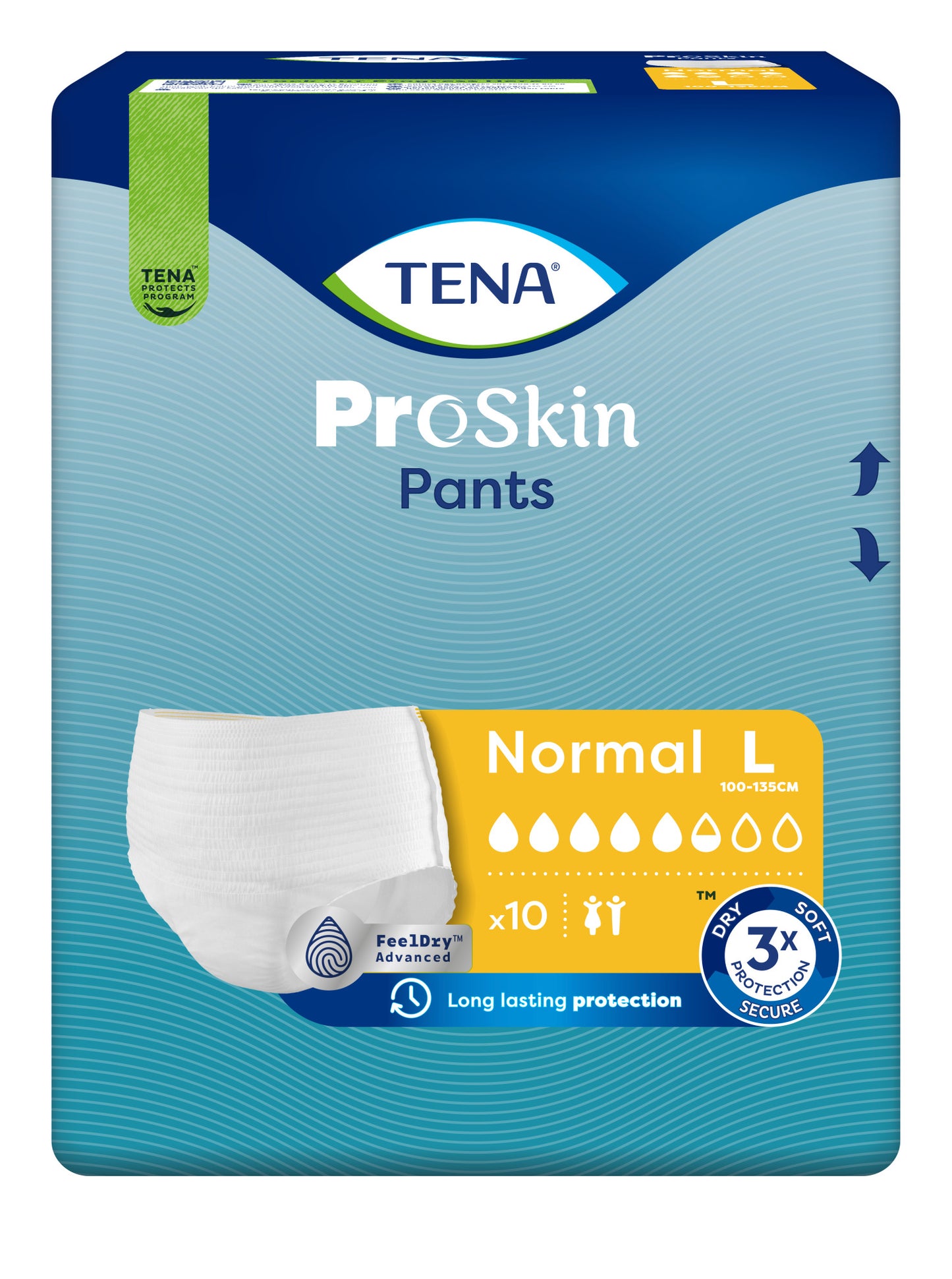 TENA תחתון סופג למבוגרים טנה נורמל 10 יחידות L