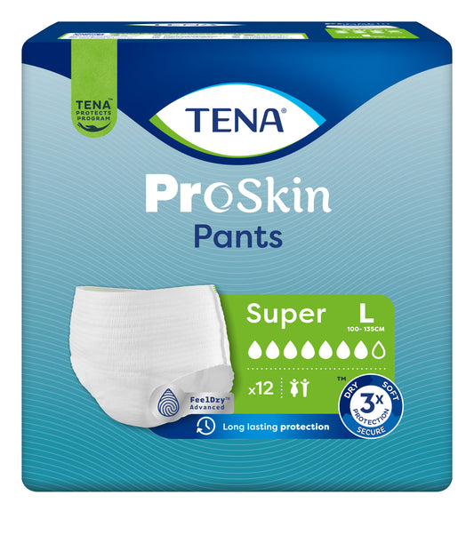 TENA תחתון סופר 12 י"ח L